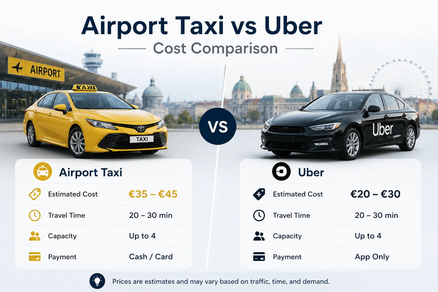 Airport Taxi vs Uber Cost Comparison: Which Terminal Ride Is Cheaper?