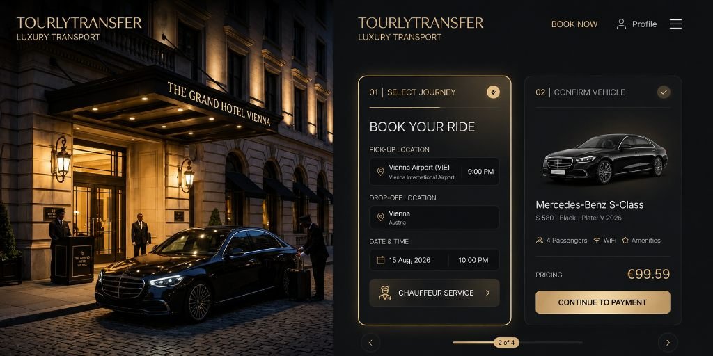 This is how online booking works - TourlyTransfer Booking Process