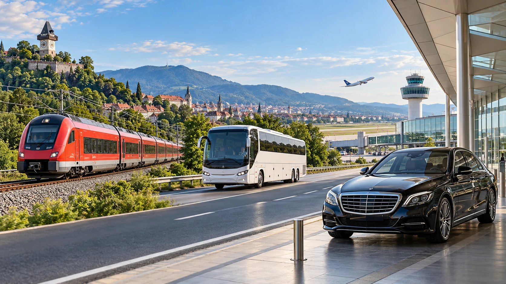 Graz to Vienna Airport: Train, Bus or Private Transfer