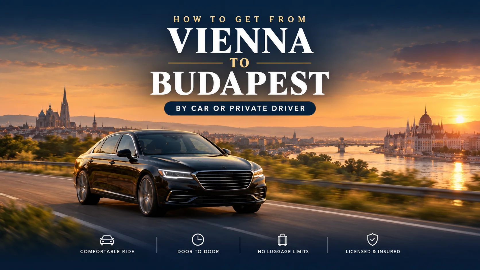 Vienna to Budapest by Car or Private Driver: Time, Price and Stops