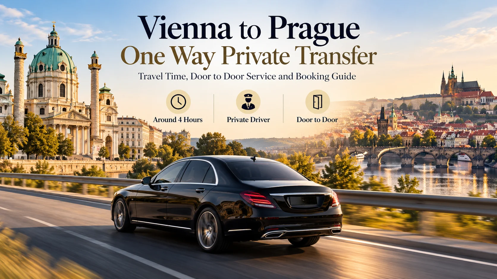 Vienna to Prague One Way Private Transfer: Travel and Booking