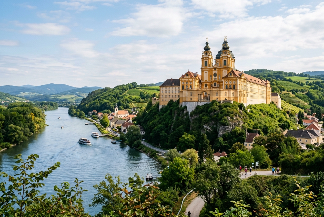 Melk Abbey above the Danube