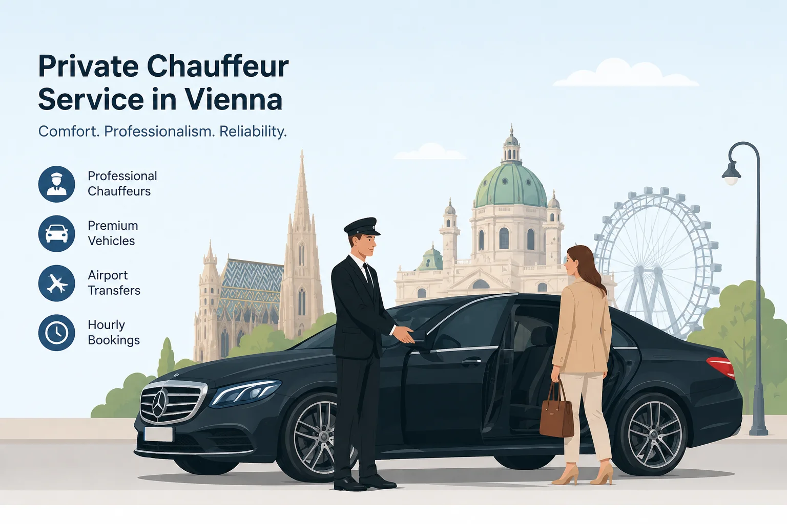 What is a private chauffeur service in Vienna, Austria?